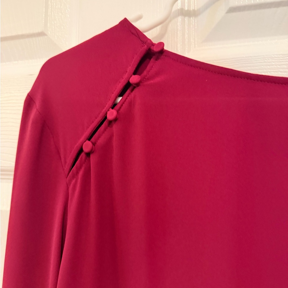 Ann Taylor Loft woman’s XL red burgundy  Blouse